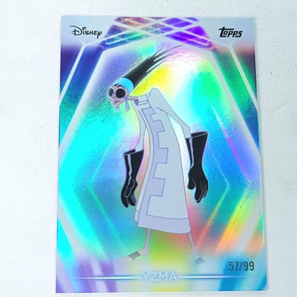 Yzma Topps 2026 Disney Neon Holo Parallel Refractor Limited 57/99